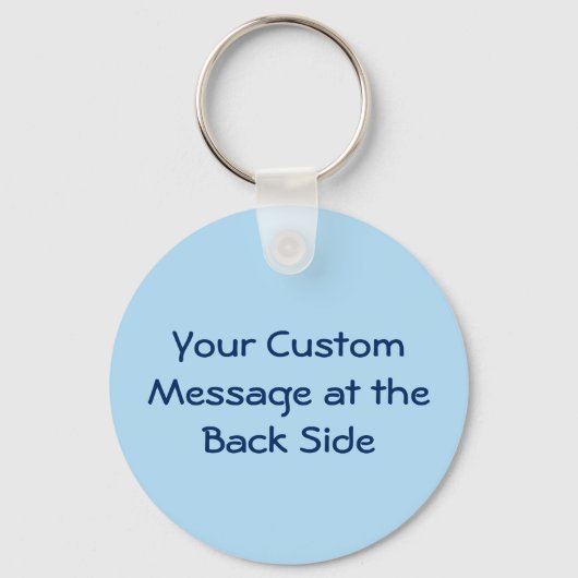 青い漫画の車キーチェーン キーホルダー (裏面)