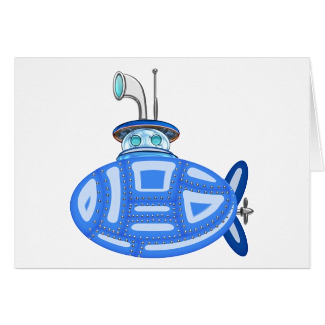 青い潜水艦 (正面横)