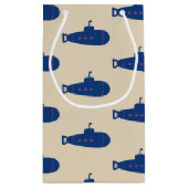 青い潜水艦 スモールペーパーバッグ (裏面)