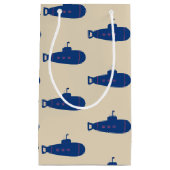 青い潜水艦 スモールペーパーバッグ (正面)