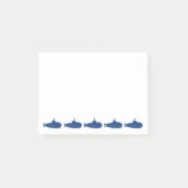 青い潜水艦 ポストイット (正面)