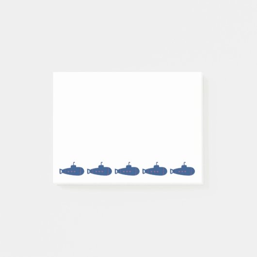 青い潜水艦 ポストイット (正面)