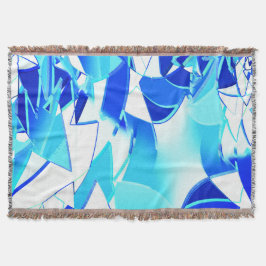 青い澄ん画像の切り抜きは不規則にねじれている スローブランケット