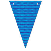 青い澄ん空が穏やかな深い青の上に広がる バンティングフラッグ (第2の旗)