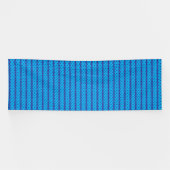 青い澄ん空が穏やかな深い青の上に広がる 横断幕 (横)