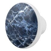 青い濃い大理石のパターン セラミックノブ (右)