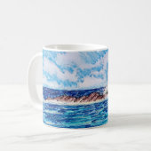 青い灯台 コーヒーマグカップ (正面左)