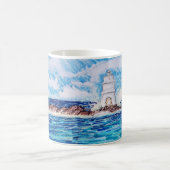 青い灯台 コーヒーマグカップ (中央)