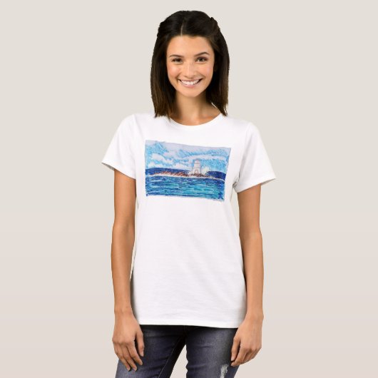 青い灯台 Tシャツ (正面フル)