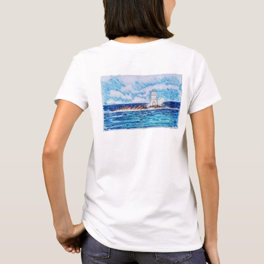 青い灯台 Tシャツ (裏面)