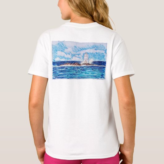 青い灯台 Tシャツ (裏面)