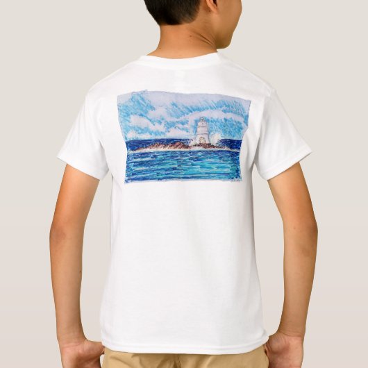 青い灯台 Tシャツ (裏面)