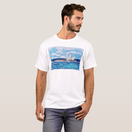 青い灯台 Tシャツ (正面フル)