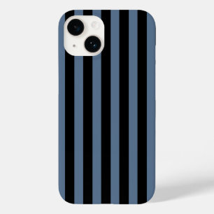 青い灰色と黒のストライプ Case-Mate iPhone 14ケース