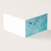 青い灰色のテクスチャスタイリストを表示 名刺 (外部)