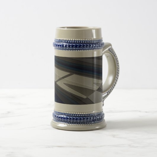 青い灰色のトラックでレース ビールジョッキ (正面右)