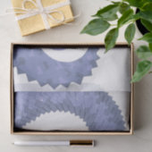 青い灰色のハートドラゴンの上に白 薄葉紙 (ギフト)