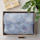 青い灰色の大理石模様 薄葉紙 (ギフト)