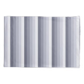 青い灰色の影のストライプ 枕カバー (裏面)