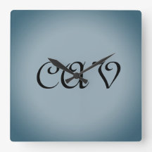 青い灰色の時計