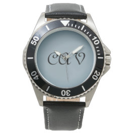 青い灰色の時計 腕時計