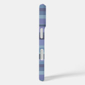 青い灰色の水平のストライプ Case-Mate iPhoneケース (裏面 / 右)