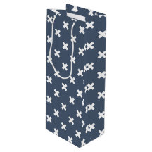 青い灰色の白い十字