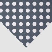 青い灰色の白い水玉模様 薄葉紙 (詳細)