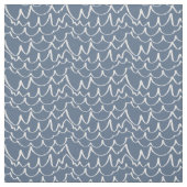 青い灰色の落書き波 ファブリック (見本)