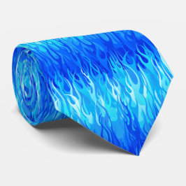 青い炎のパターン – 改造 ネクタイ