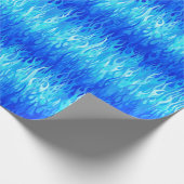 青い炎のパターン – 改造 ラッピングペーパー (角)