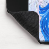 青い炎の女神 マウスパッド (コーナー)