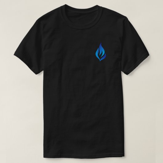青い炎を灯し続けろ Tシャツ (デザイン正面)