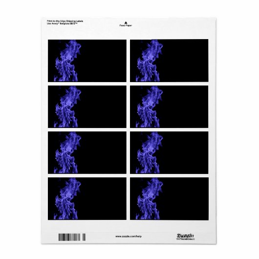 青い炎 ラベル (フルシート)