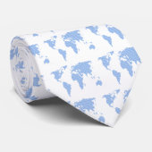 青い点で作られた世界地図。 ネクタイ (ロール)