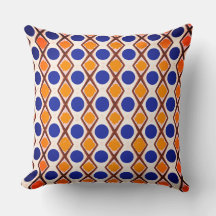 青い点とオレンジ絵を描色