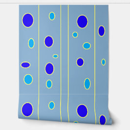 青い点と黄色の線 壁紙