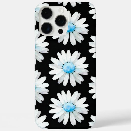 青い点のあるデイジー Case-Mate iPhoneケース (裏面)