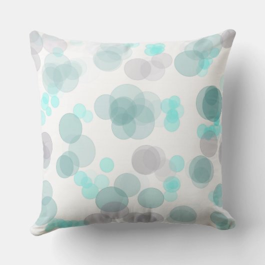 青い点の世界 クッション (裏面)