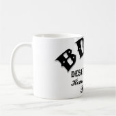 青い点の創造的なグループのコーヒー・マグ コーヒーマグカップ (左)