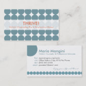 青い点の名刺 名刺 (正面/裏面)