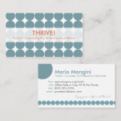 青い点の名刺 名刺 (正面/裏面)