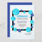 青い点の招待状 招待状 (正面/裏面)