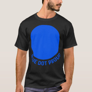 青い点誇りを持った Tシャツ