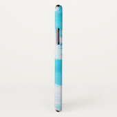 青い点、水彩画の抽象的な手塗り Case-Mate iPhoneケース (裏面/右)
