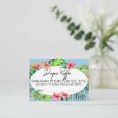 青い熱帯はFlamingleのおむつのラッフルのチケット エンクロージャーカード (スタンド正面)