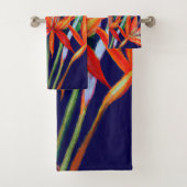 青い熱帯地方のヘリコニア バスタオルセット (インサイチュ)