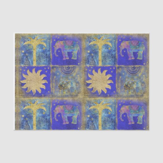 青い熱帯夢 薄葉紙 (正面)