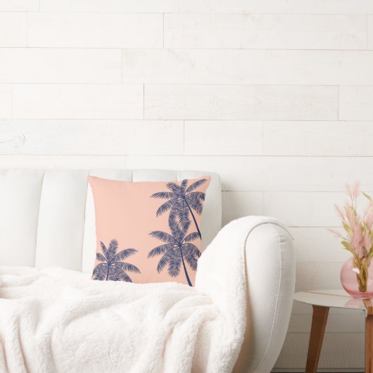 青い熱帯性ヤシの木 クッション (ソファ)