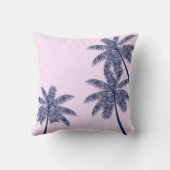 青い熱帯性ヤシの木 クッション (裏面)